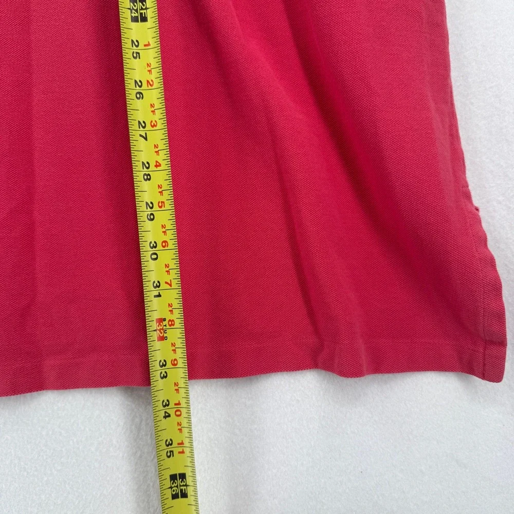 Polo Ralph Lauren Polo Shirt Mens 2XLT Red Pique Short Sleeve Green Pony Logo